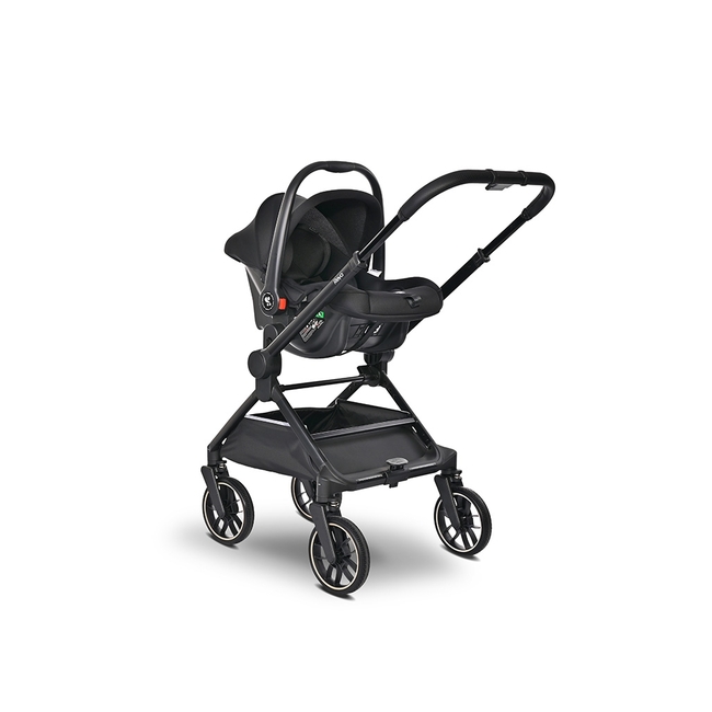 Lorelli BABY STROLLER REYA 3in1 GREEN with reversible hand 10021952411