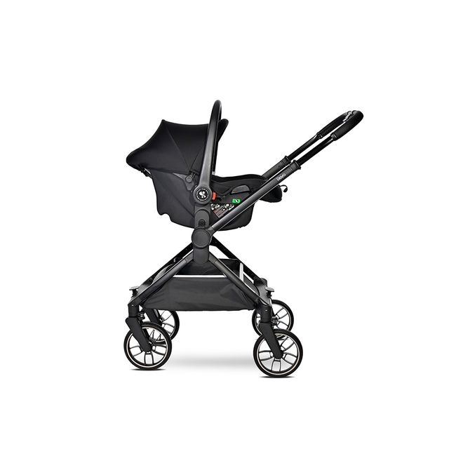 Lorelli BABY STROLLER REYA 3in1 GREEN with reversible hand 10021952411