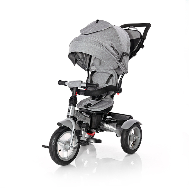 Lorelli Neo Air Wheels Τρίκυκλο Ποδήλατο Με Ανάκλιση Πλάτης και Περιστρεφόμενο Κάθισμα Grey Luxe 1005034 2102 (Δωρο 2 Φωτα Led)