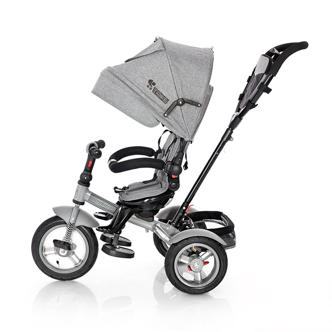 Lorelli Neo Air Wheels Τρίκυκλο Ποδήλατο Με Ανάκλιση Πλάτης και Περιστρεφόμενο Κάθισμα Grey Luxe 1005034 2102 (Δωρο 2 Φωτα Led)