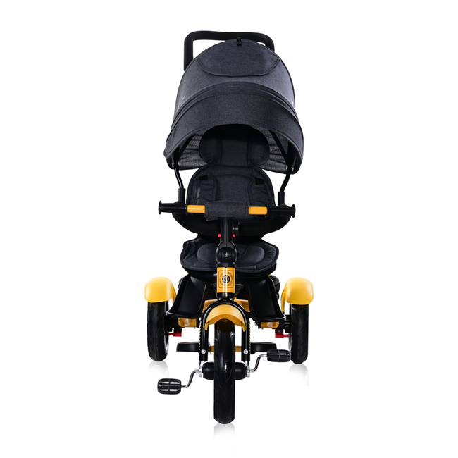 Lorelli Neo Air Wheels Τρίκυκλο Ποδήλατο Με Ανάκλιση Πλάτης και Περιστρεφόμενο Κάθισμα Yellow&Black 1005034 2101 (Δωρο 2 Φωτα Led)