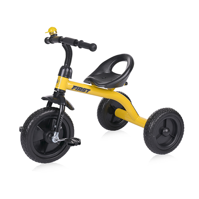 Lorelli First Τρίκυκλο Παιδικό Ποδήλατο Με Κουδουνάκι 3 - 7 Ετών Yellow 10050590020