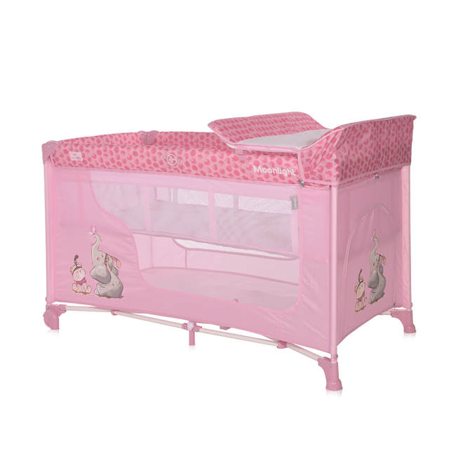 Lorelli Moonlight 2 Παρκοκρέβατο 2 επιπέδων με αξεσουάρ Mellow Rose Fellow 10080412363