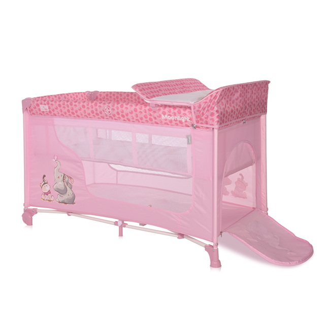 Lorelli Moonlight 2 Παρκοκρέβατο 2 επιπέδων με αξεσουάρ Mellow Rose Fellow 10080412363