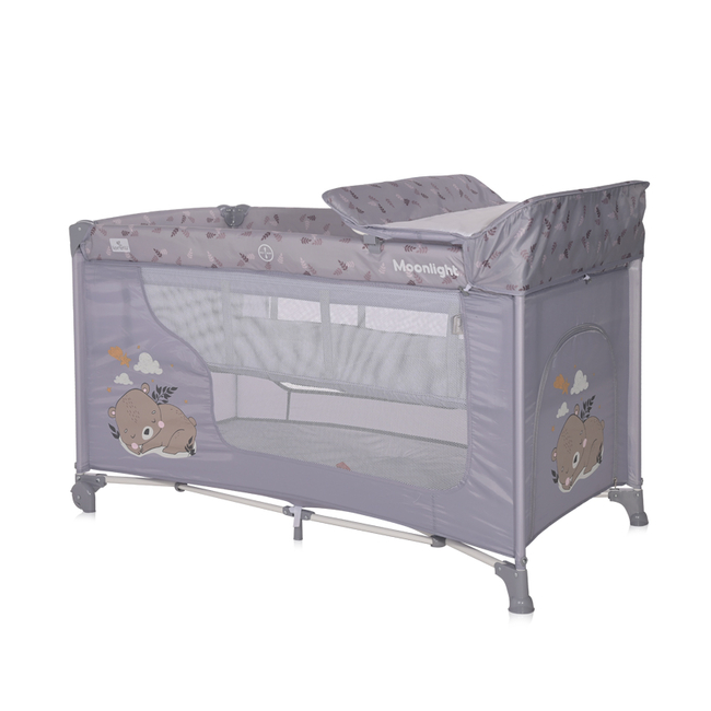 Lorelli Moonlight 2 Παρκοκρέβατο 2 επιπέδων με αξεσουάρ Grey Dream 10080412365