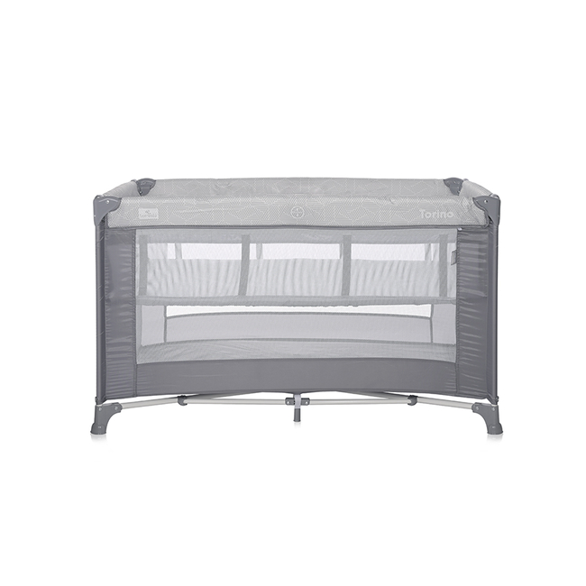Lorelli Torino 2 Layers Παρκοκρέβατο Grey Stripped 1008046 2213
