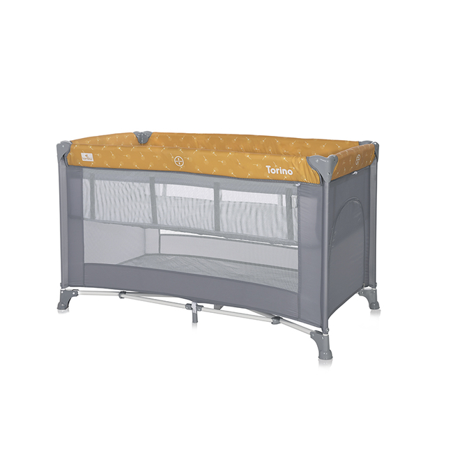 Lorelli Torino 2 Layers Παρκοκρέβατο με 2 επίπεδα & Αξεσουάρ Lemon Curry Floral 10080462215