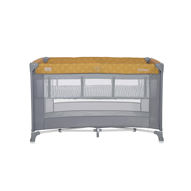 Lorelli Torino 2 Layers Παρκοκρέβατο με 2 επίπεδα & Αξεσουάρ Lemon Curry Floral 10080462215