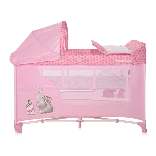 Lorelli Moonlight 2 Plus Παρκοκρέβατο 2 επιπέδων με αξεσουάρ Mellow Rose Fellow 10080572363