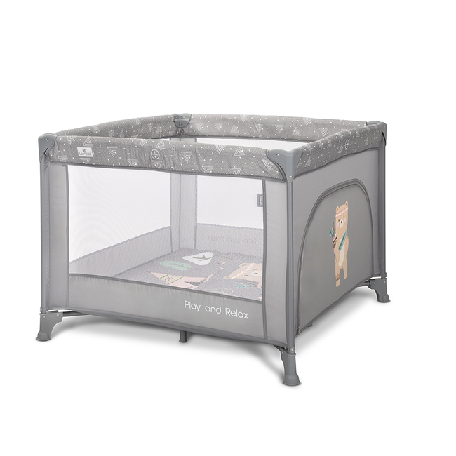 Lorelli Play n Relax Τετράγωνο παρκοκρέβατο 100x100cm Grey Adventure 10080682421