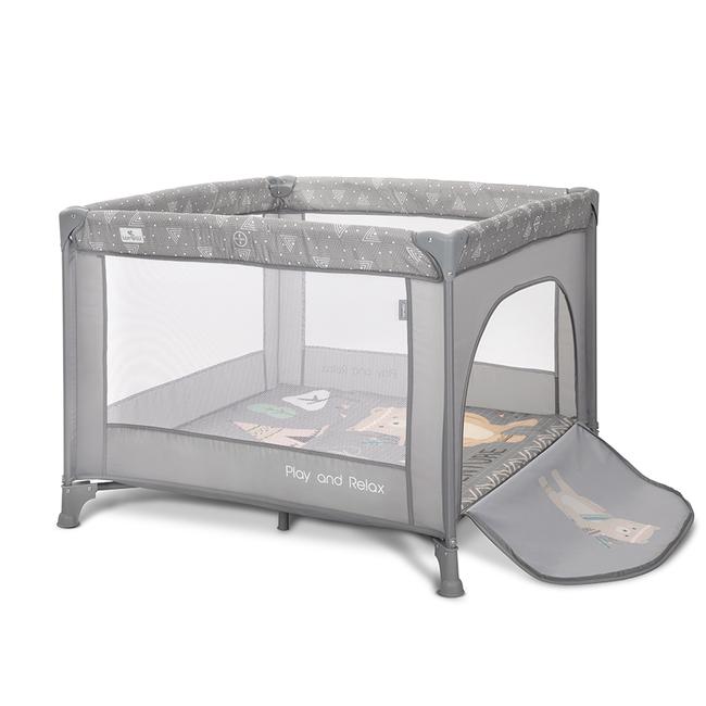 Lorelli Play n Relax Τετράγωνο παρκοκρέβατο 100x100cm Grey Adventure 10080682421