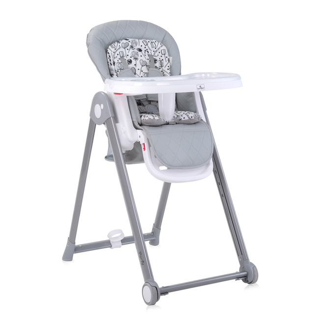 Lorelli Party Adjustable Children's High Chair - Grey Leather 1010037 2325