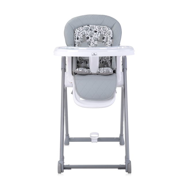 Lorelli Party Adjustable Children's High Chair - Grey Leather 1010037 2325