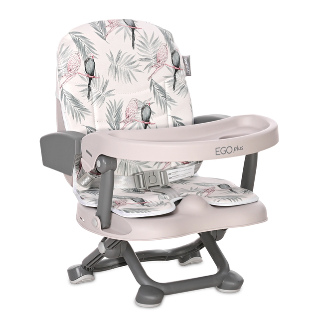 Lorelli Ego Plus Portable Children's High Chair Gray Parrots PU Leather 10100502322