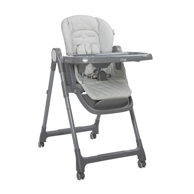 Lorelli Chef 3in1 Παιδική Καρέκλα Φαγητού Δώρο Σαλιάρα Grey Leather 10100612506