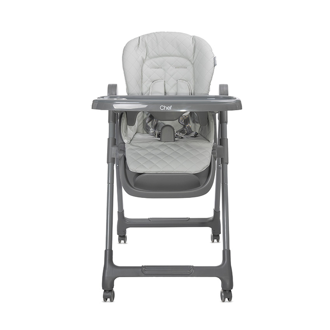 Lorelli Chef 3in1 Παιδική Καρέκλα Φαγητού Δώρο Σαλιάρα Grey Leather 10100612506