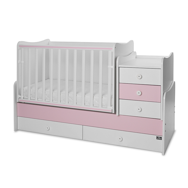 Lorelli ΚΡΕΒΆΤΙ MAXI PLUS ΝΈΟ 70/160 WHITE/ORCHID PINK 10150300038A