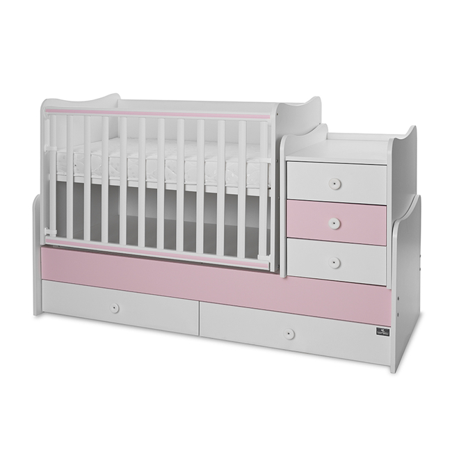 Lorelli ΚΡΕΒΆΤΙ MAXI PLUS ΝΈΟ 70/160 WHITE/ORCHID PINK 10150300038A