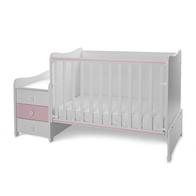 Lorelli ΚΡΕΒΆΤΙ MAXI PLUS ΝΈΟ 70/160 WHITE/ORCHID PINK 10150300038A