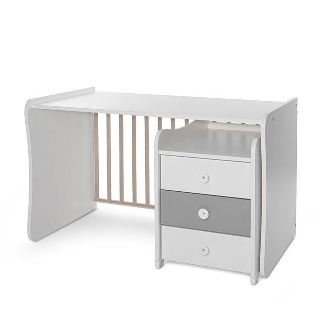 Lorelli ΚΡΕΒΆΤΙ MAXI PLUS ΝΈΟ 70/160 WHITE/STONE GREY 10150300041A