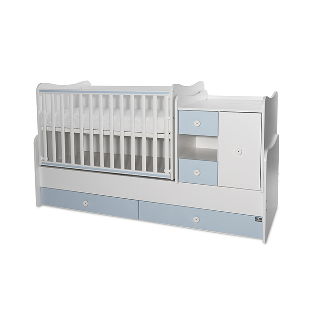 Lorelli Mini Max Πολυμορφική Κούνια/Κρεβάτι White Baby Blue 10150500039A