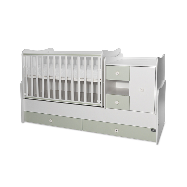 Lorelli BED MINI MAX NEW 190/72 COLOUR WHITE/MILKY GREEN 10150500040A