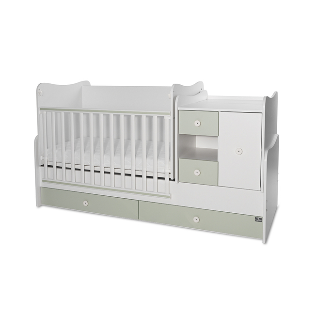 Lorelli BED MINI MAX NEW 190/72 COLOUR WHITE/MILKY GREEN 10150500040A
