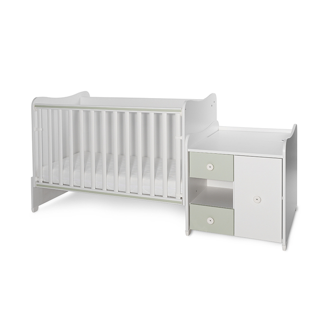Lorelli BED MINI MAX NEW 190/72 COLOUR WHITE/MILKY GREEN 10150500040A