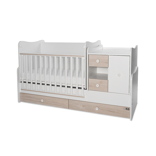 Lorelli Mini Max Πολυμορφική Κούνια/Κρεβάτι White Light Oak 10150500045A