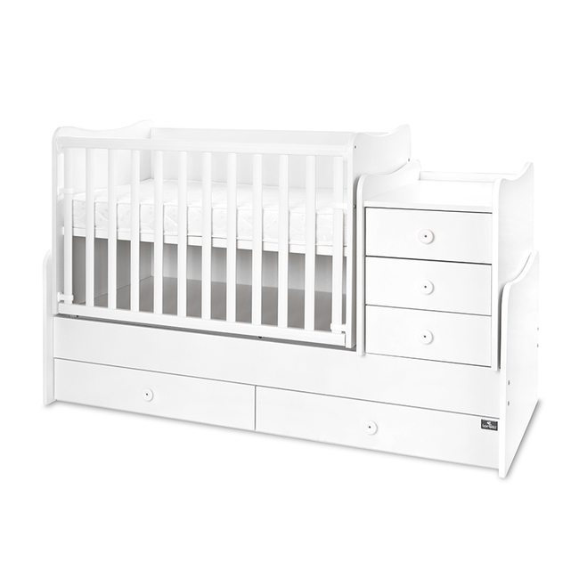 Lorelli BED MAXI PLUS 70/160 TRIO WHITE 10150580024P