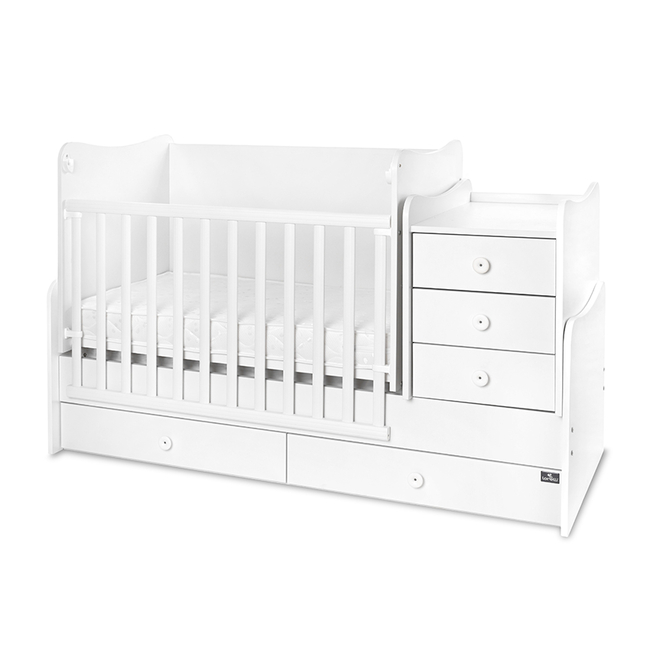 Lorelli Maxi Plus Πολυμορφικό κρεβάτι Κούνια White 10150580024P