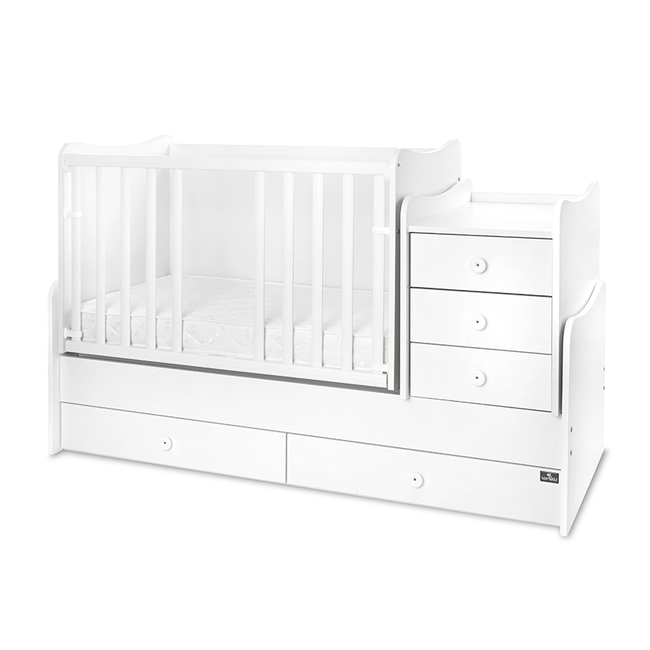 Lorelli Maxi Plus Πολυμορφικό κρεβάτι Κούνια White 10150580024P