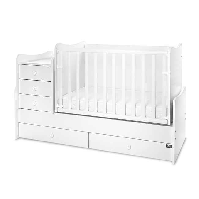 Lorelli Maxi Plus Πολυμορφικό κρεβάτι Κούνια White 10150580024P