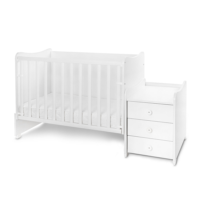 Lorelli Maxi Plus Πολυμορφικό κρεβάτι Κούνια White 10150580024P