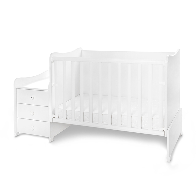 Lorelli BED MAXI PLUS 70/160 TRIO WHITE 10150580024P