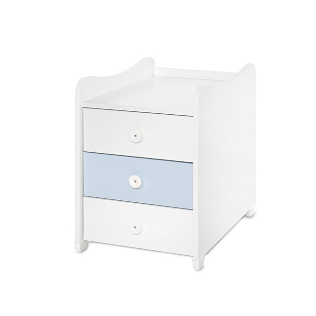 Lorelli BED MAXI PLUS NEW 70/160 WHITE/BABY BLUE 10150580039P