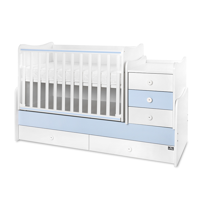 Lorelli Maxi Plus Πολυμορφικό κρεβάτι Κούνια Baby blue 10150580039P
