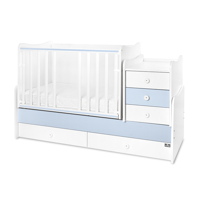 Lorelli Maxi Plus Πολυμορφικό κρεβάτι Κούνια Baby blue 10150580039P