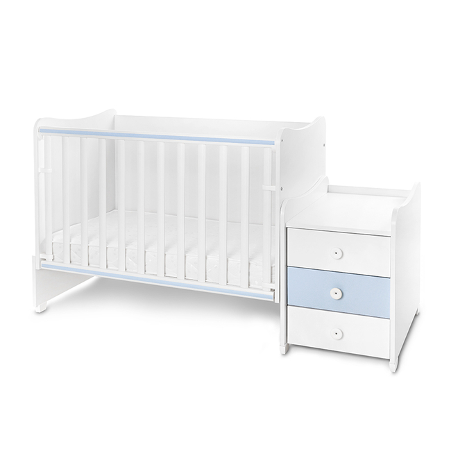 Lorelli Maxi Plus Πολυμορφικό κρεβάτι Κούνια Baby blue 10150580039P
