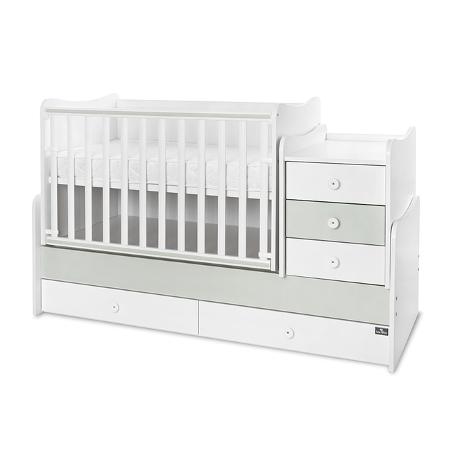 Lorelli Maxi Plus Πολυμορφικό κρεβάτι Κούνια Milky Green 10150580040P