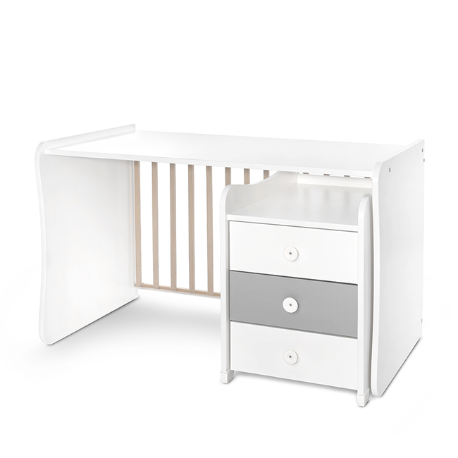 Lorelli BED MAXI PLUS NEW 70/160 WHITE/STONE GREY 10150580041P