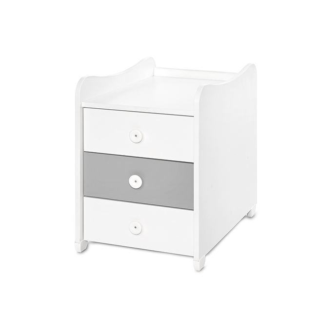 Lorelli BED MAXI PLUS NEW 70/160 WHITE/STONE GREY 10150580041P