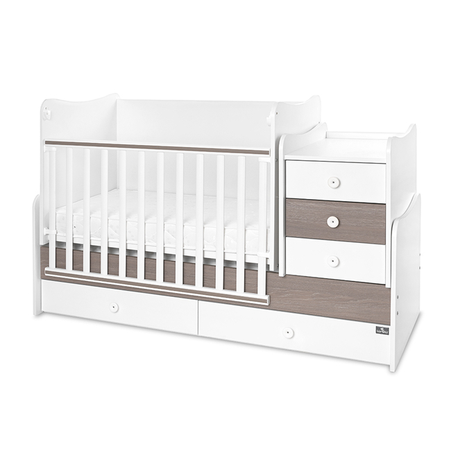 Lorelli BED MAXI PLUS NEW 70/160 WHITE/CAFFE 10150580042P