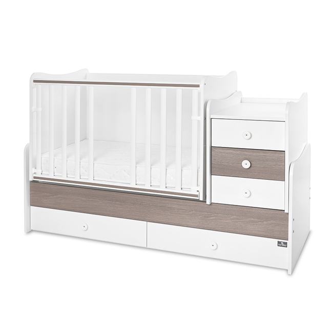 Lorelli BED MAXI PLUS NEW 70/160 WHITE/CAFFE 10150580042P