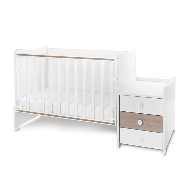 Lorelli Maxi Plus Πολυμορφικό κρεβάτι Κούνια White Amber 10150580044P