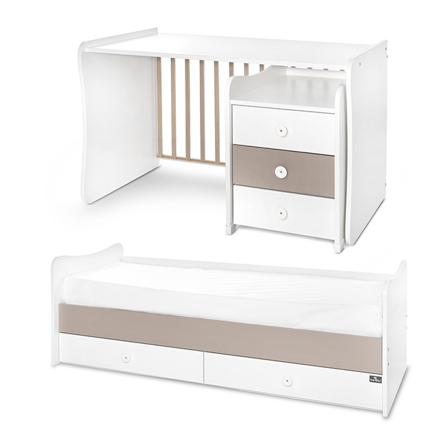 Lorelli BED MAXI PLUS NEW 70/160 WHITE/STRING 10150580046P