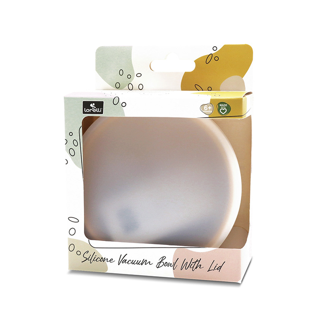 Lorelli Μπολ Σιλικόνης με Καπάκι και Βεντούζα Nature Yellow 10230640001