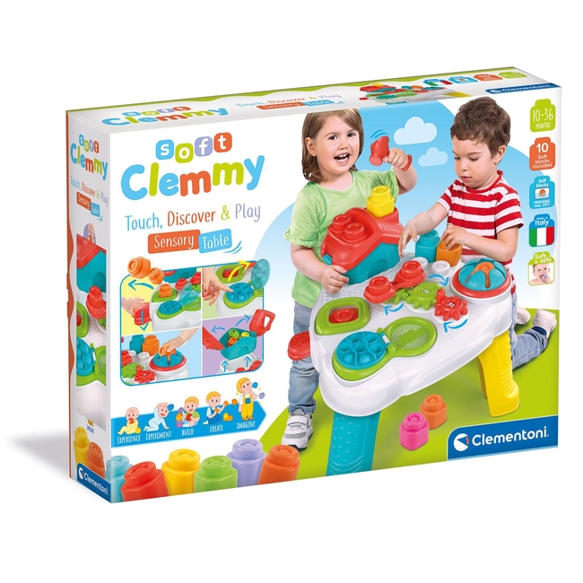 Baby Clementoni Soft Clemmy Sensory Table For 12-36 Months