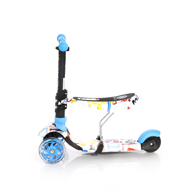 Lorelli Scooter Smart Μετατρεπόμενο Παιδικό Πατίνι με Κάθισμα LED 3 ετών Blue Tracery  10390020018