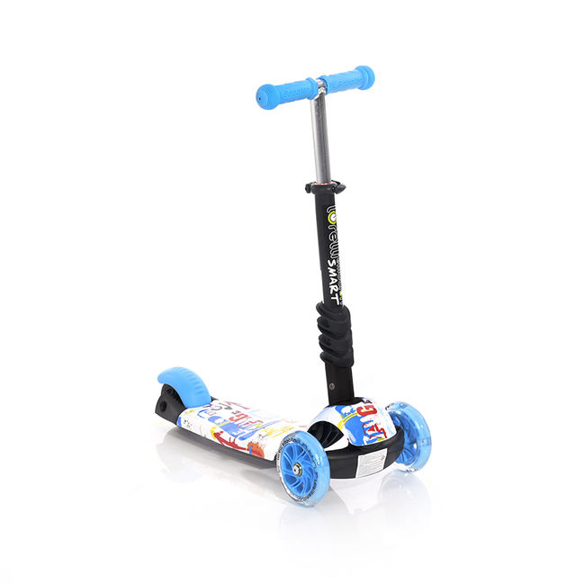 Lorelli Scooter Smart Μετατρεπόμενο Παιδικό Πατίνι με Κάθισμα LED 3 ετών Blue Tracery  10390020018
